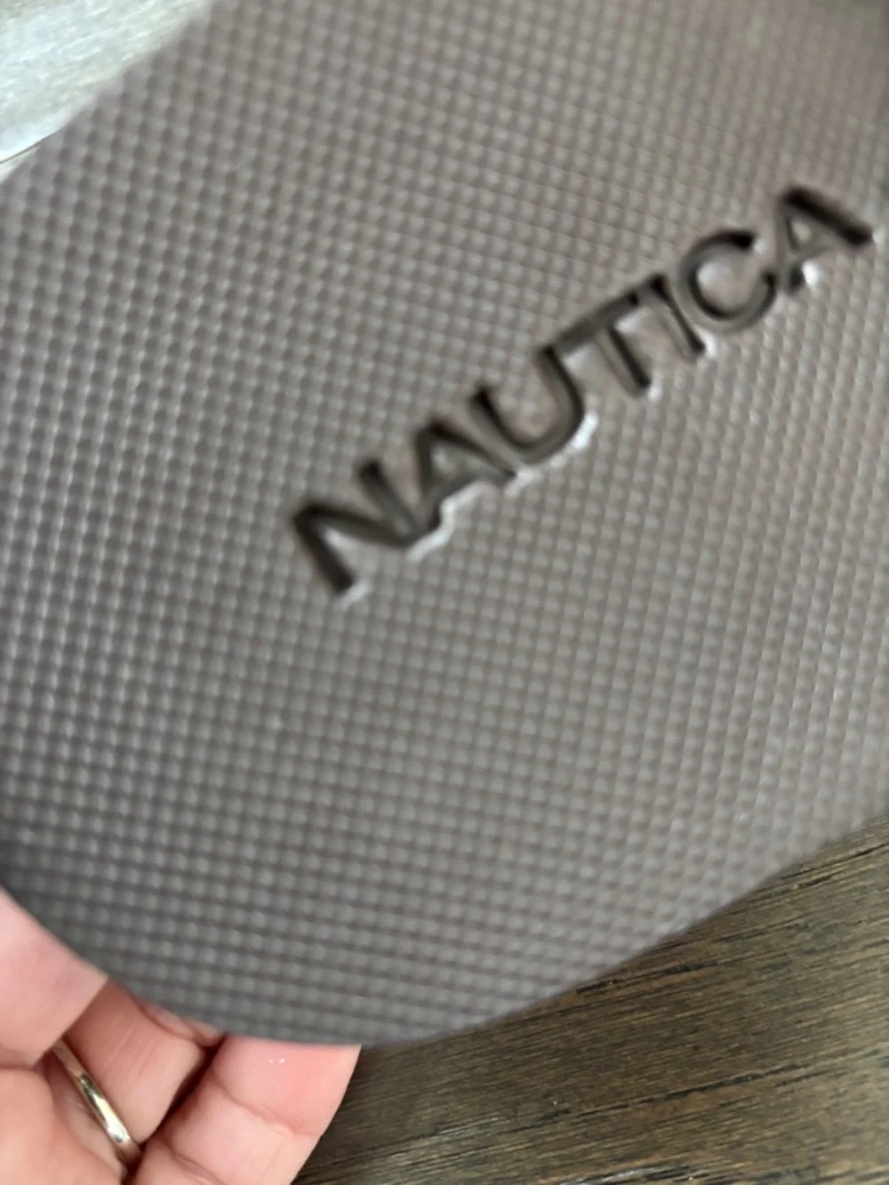 Nautica Derb rubber outsole,textured insole, thong flip flops/sandals